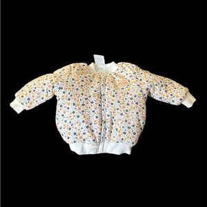 First Impressions Baby Girls Reversible Faux-Sherpa Jacket. NWT.